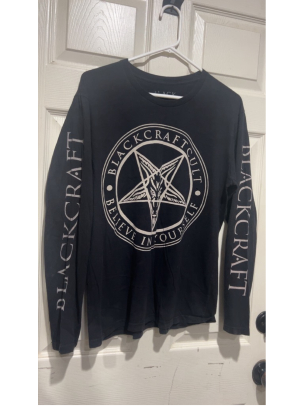 Men's Blackcraft Cult Black & White Long Sleeve Tee M